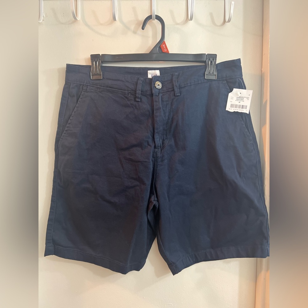 GAP Men's Dark Blue Flat Front Shorts